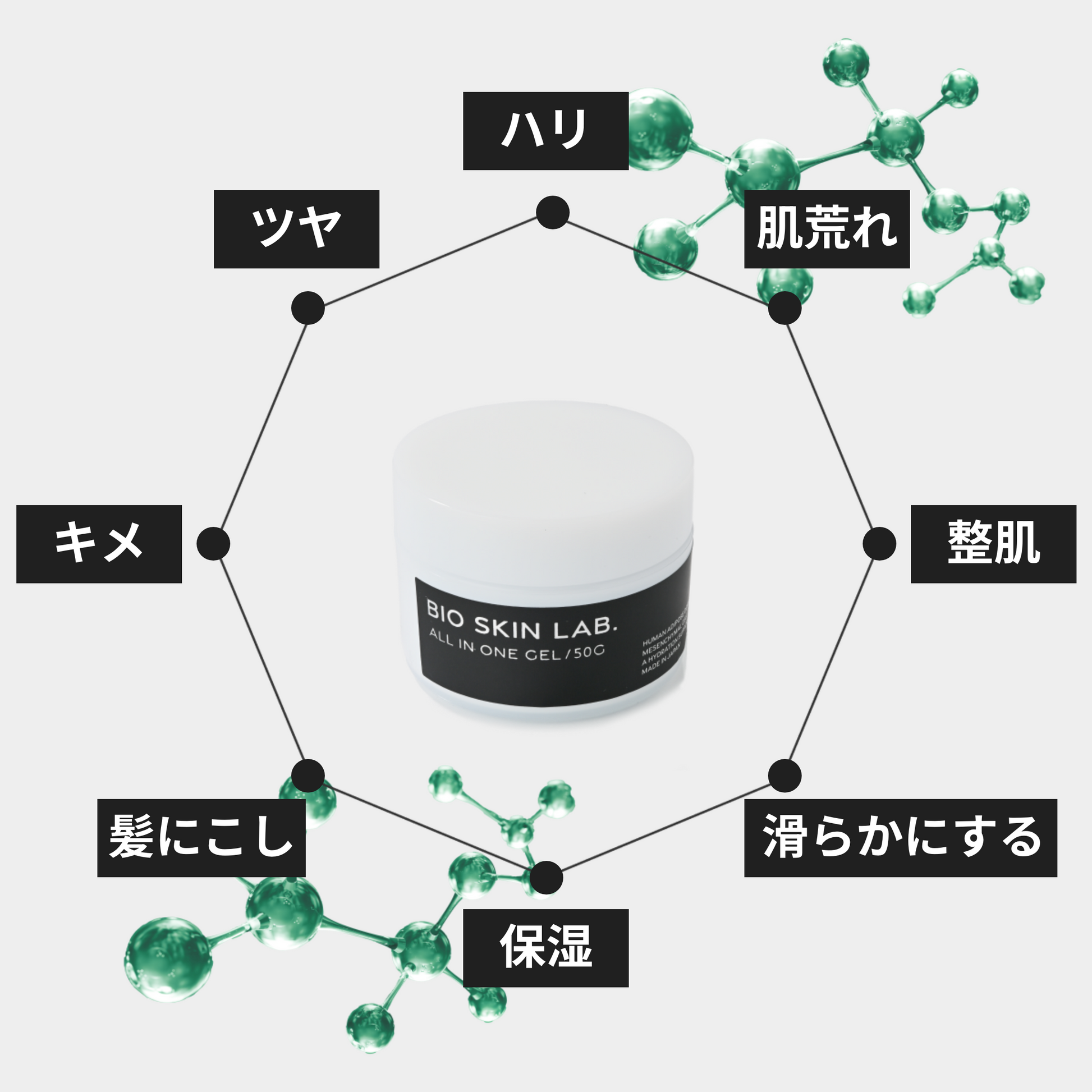 フェイスジェル・ゲル BIO SKIN LAB. EXO ALL IN ONE GEL 50g BIO オールインワンジェルEXO – BIO SKIN LAB